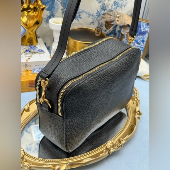 🆕 OROTON 🧿 NWOT Dylan Camera Crossbody Bag, Black Calfskin Leather - Picture 7 of 16